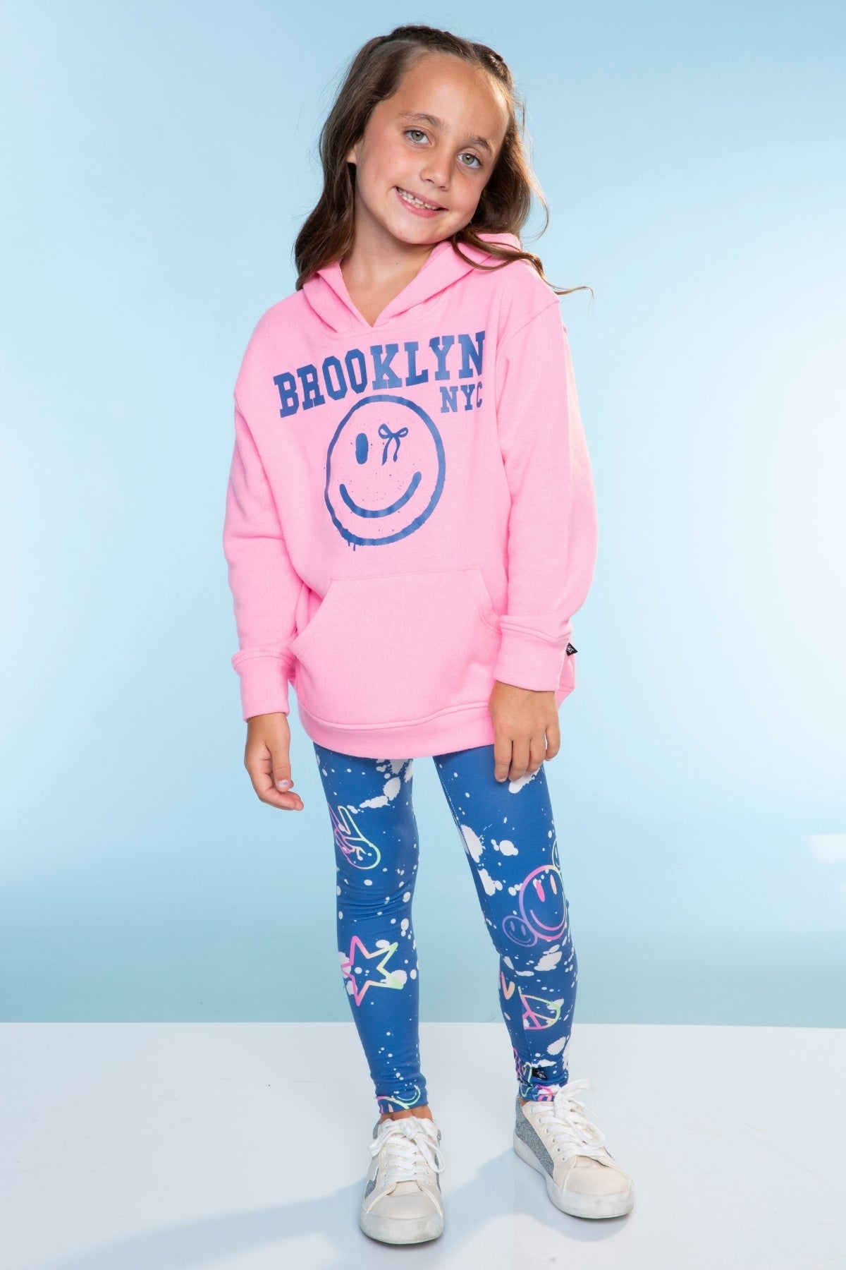 Cotton Soft Oversized Long Sleeve Hoodie - Lilac Bow Love