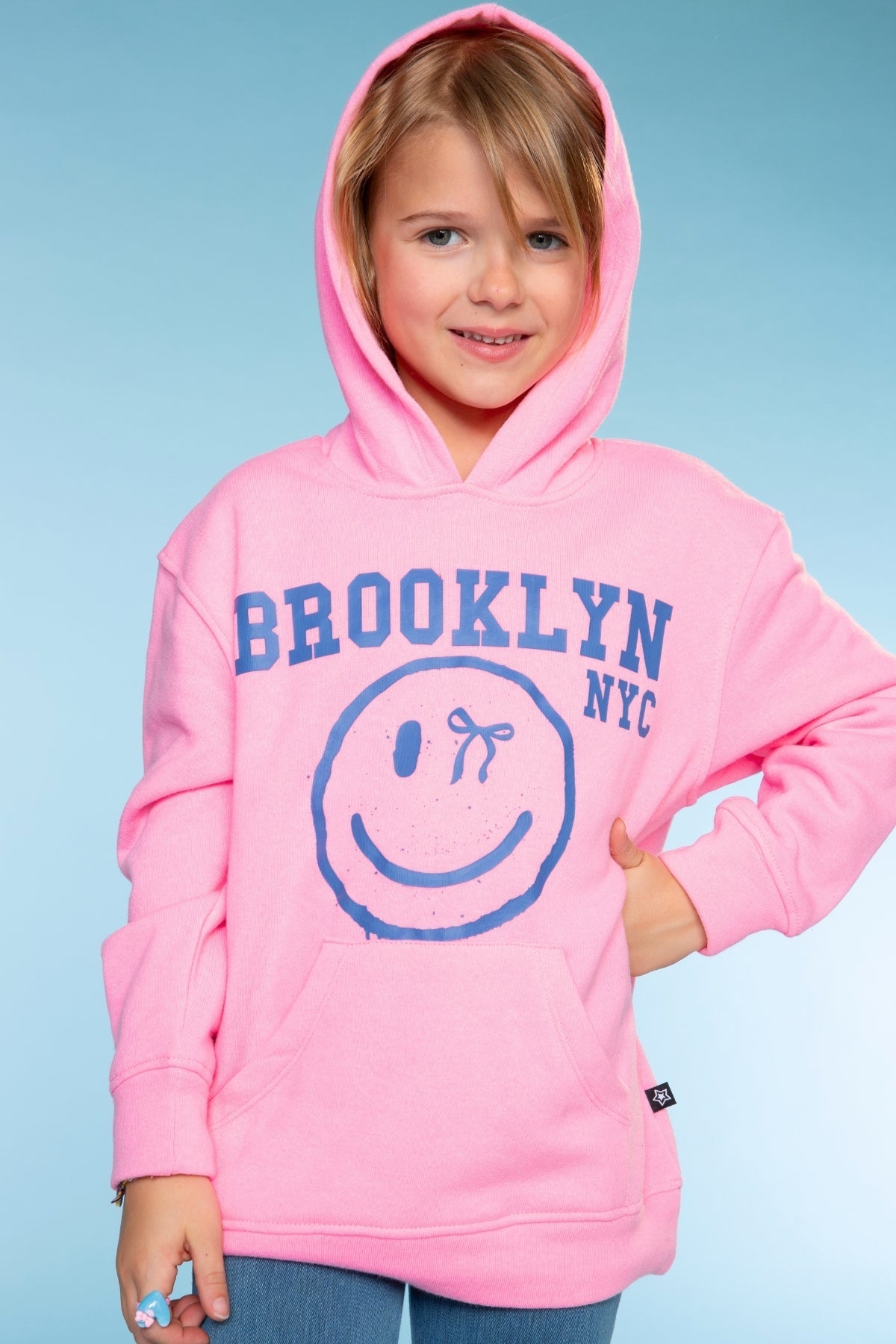 Cotton Soft Oversized Long Sleeve Hoodie - Lilac Bow Love