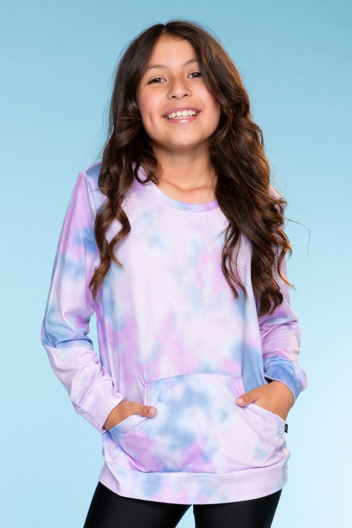 Simply Soft Kanga Pocket Crew Top - Black