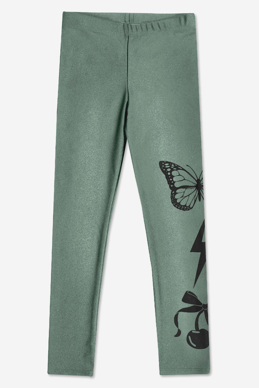 High Shine Long Legging - Silver Glitter