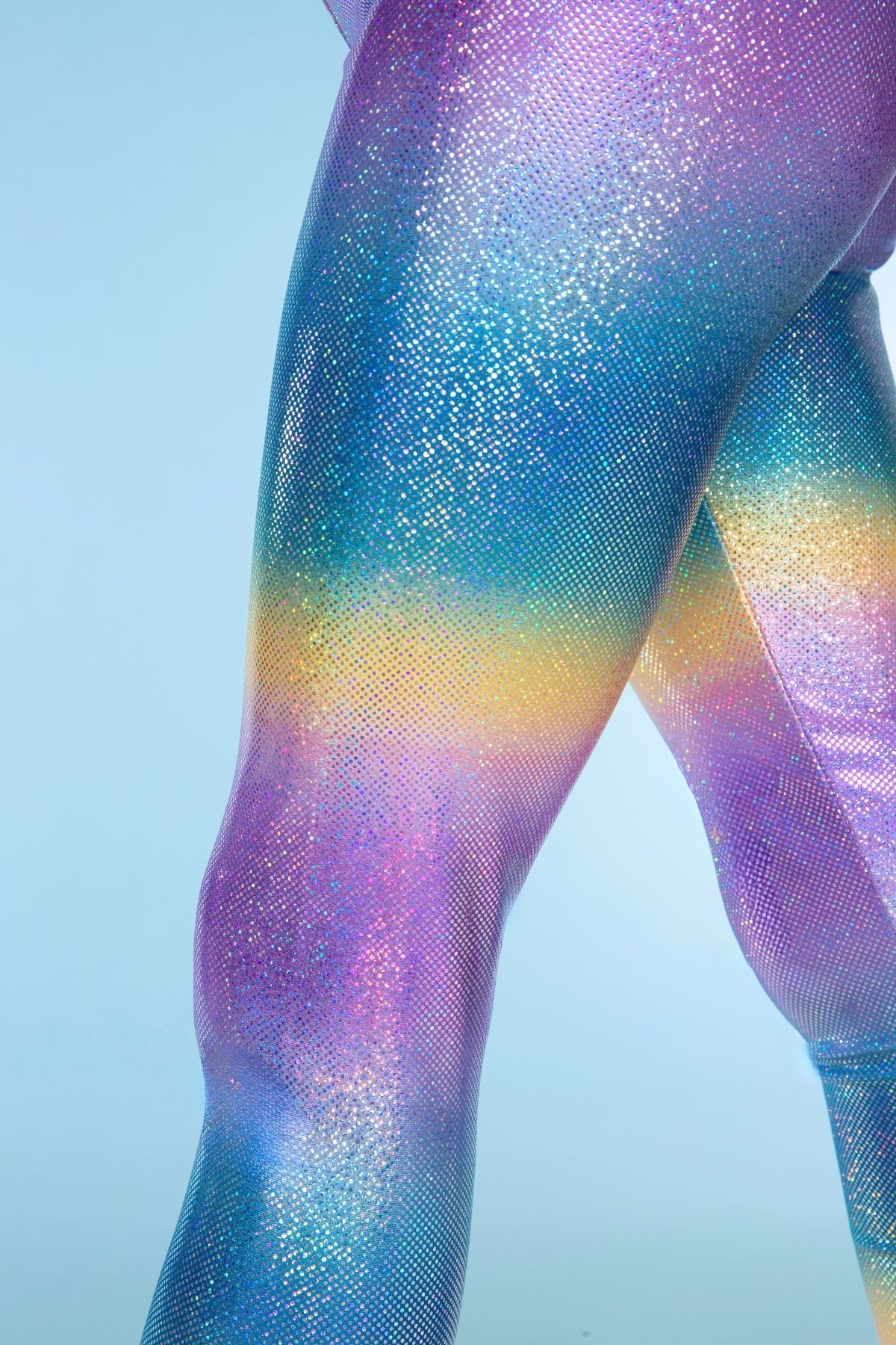 Glitter Foil High Shine Legging - Rainbow Glitter - NEW!