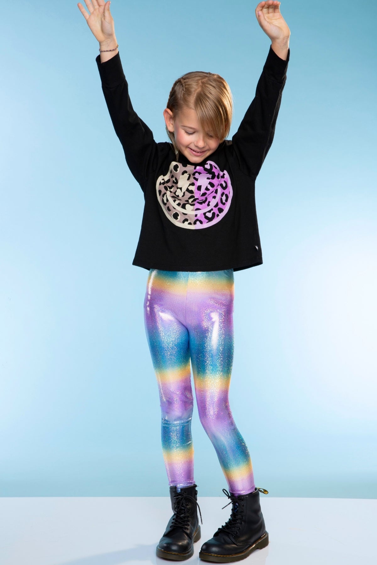 Glitter Foil High Shine Legging - Rainbow Glitter - NEW!