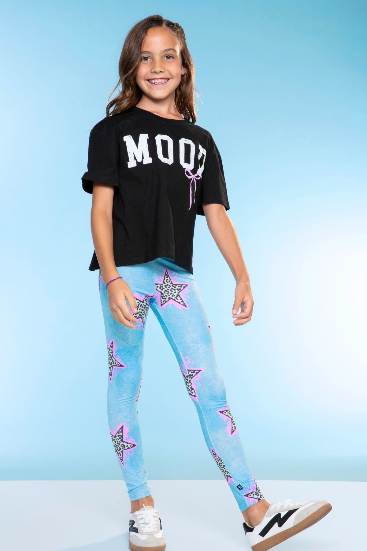 Simply Soft Long Legging - Purple Graffiti Rainbow