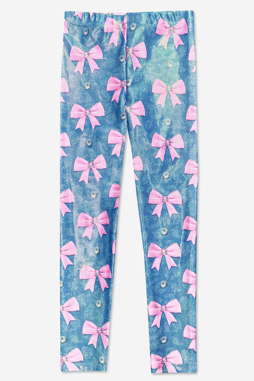 Glitter Foil High Shine Legging - Black Sparkle Rainbow Gummy Bear