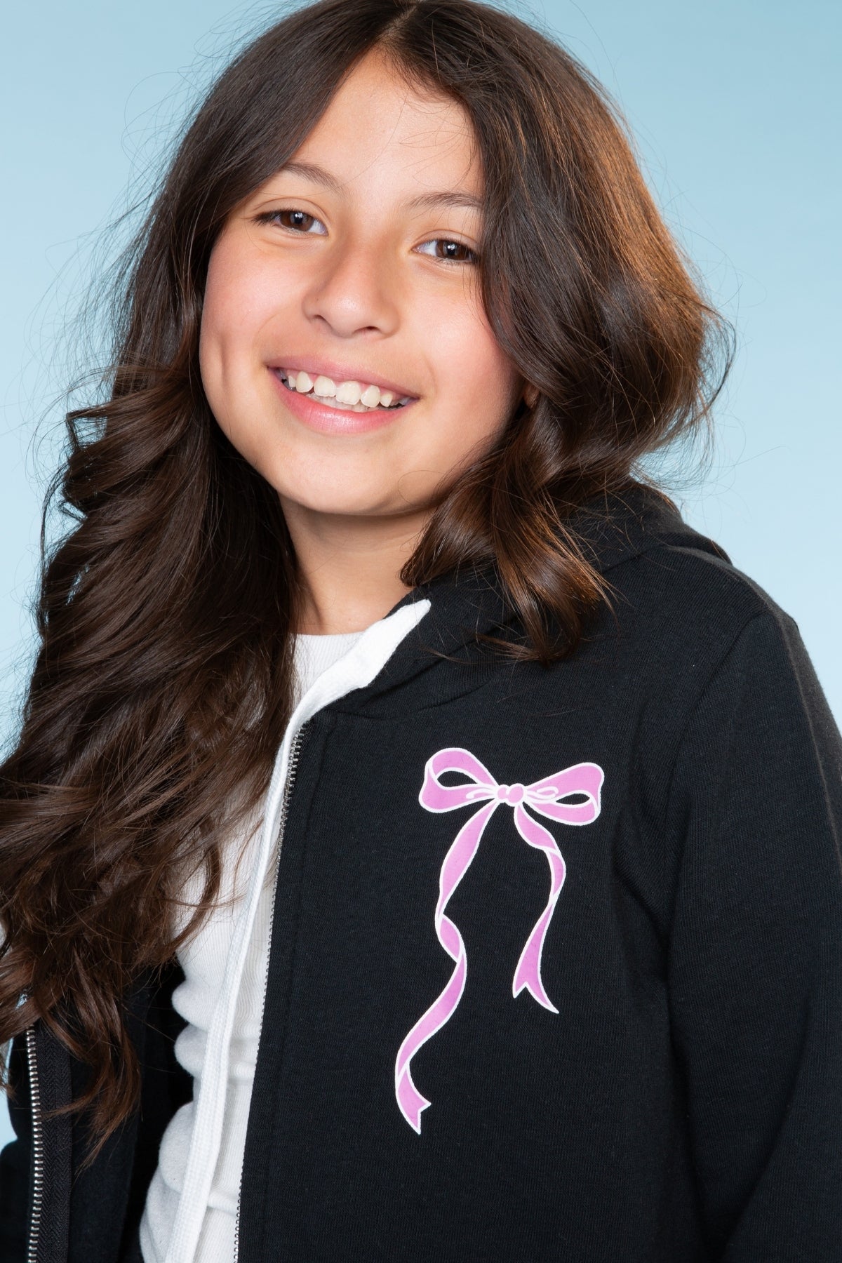 Cotton Soft French Terry Easy Zip Hoodie - Black Dance Tumble Cheer