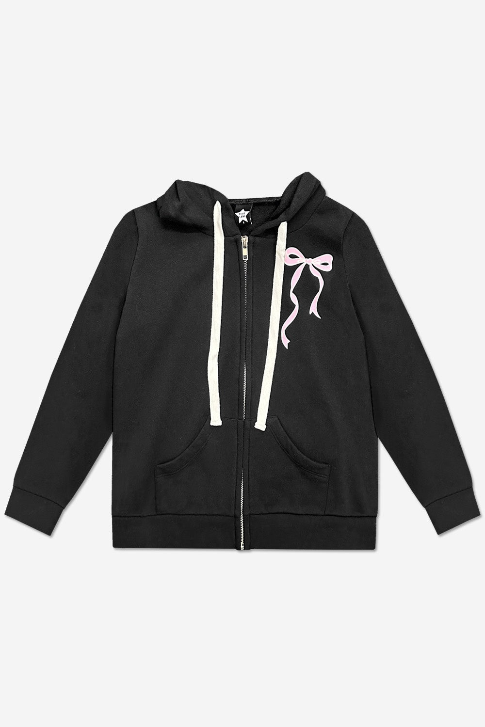 Cotton Soft French Terry Easy Zip Hoodie - Black Dance Tumble Cheer