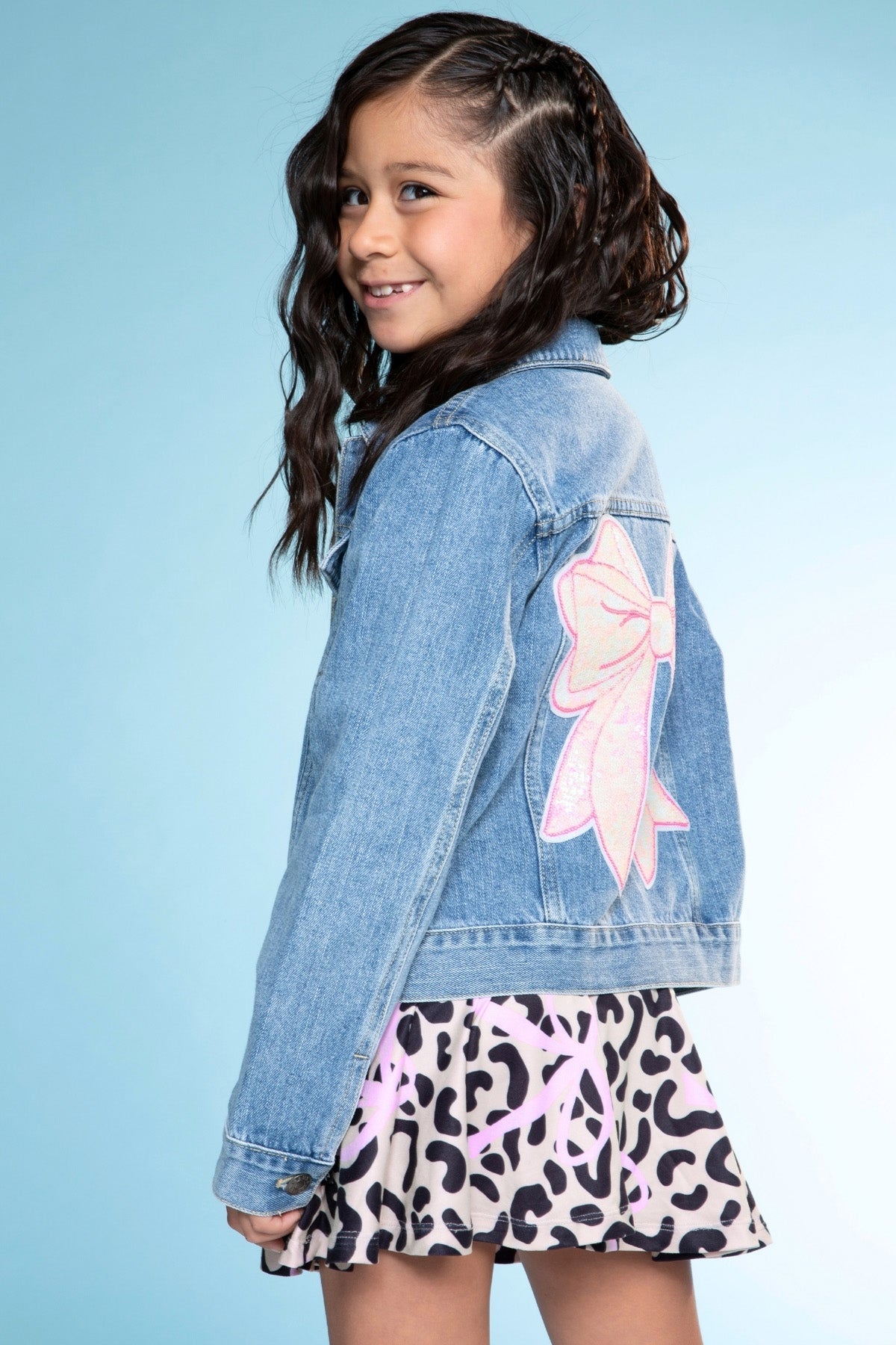 The Perfect Denim Jacket - Denim Sequin Bow