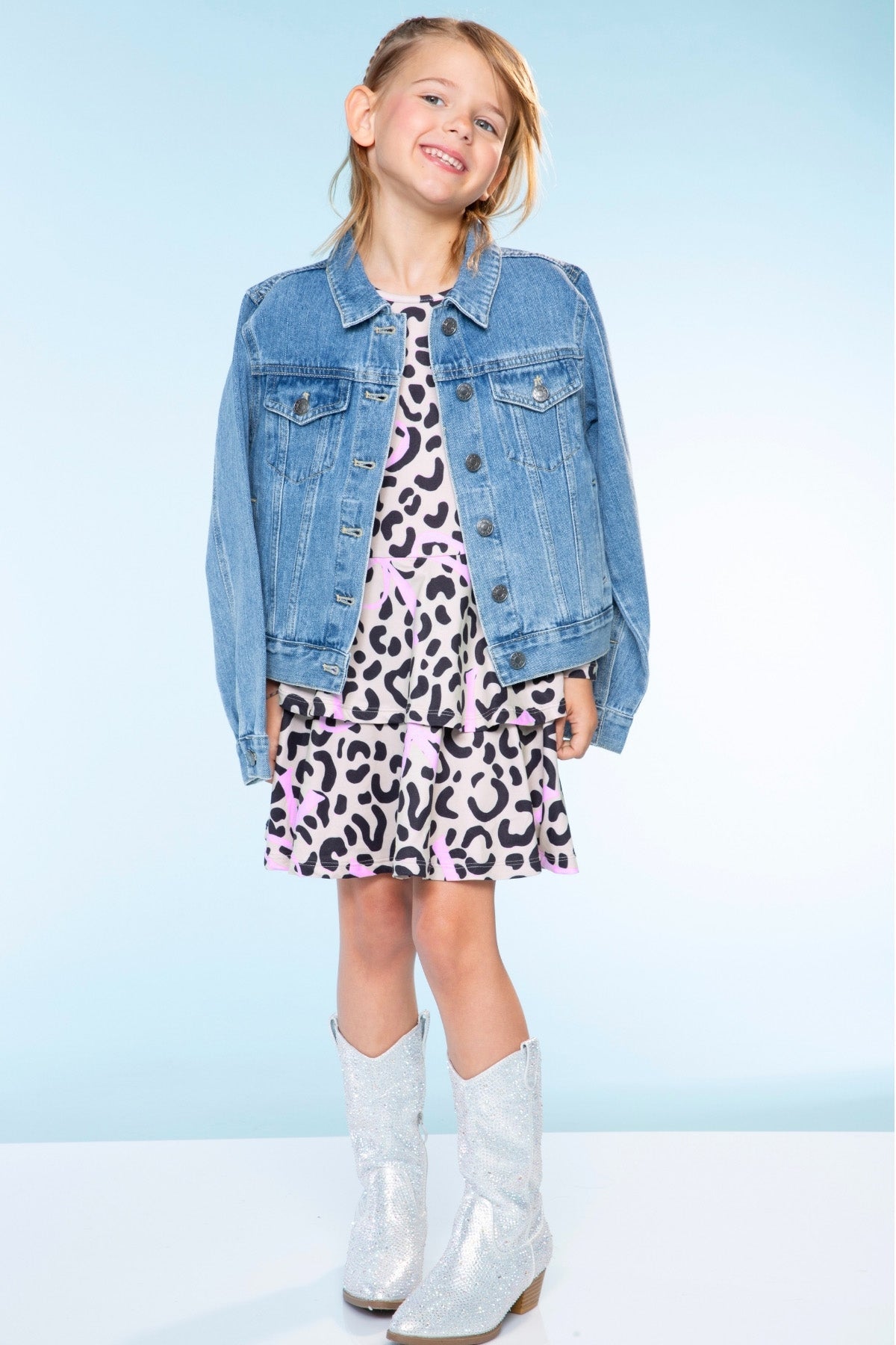 The Perfect Denim Jacket - Denim Sequin Bow