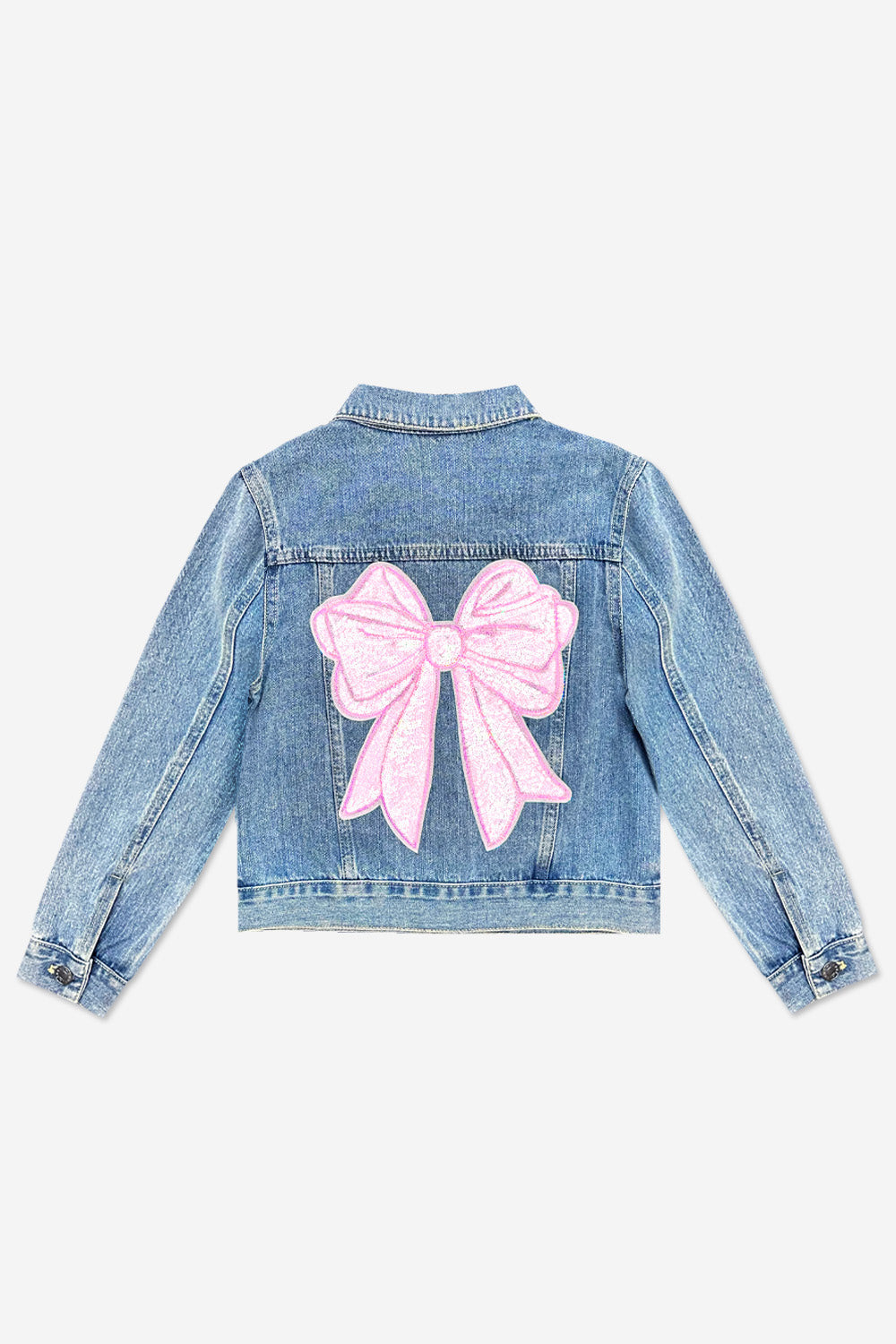 The Perfect Denim Jacket - Denim Sequin Bow