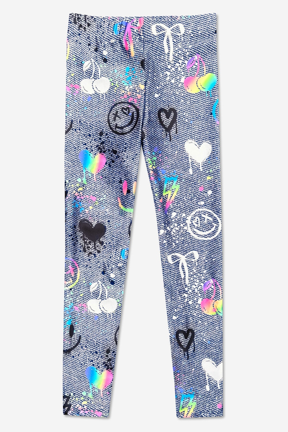 High Shine Long Legging - Silver Glitter