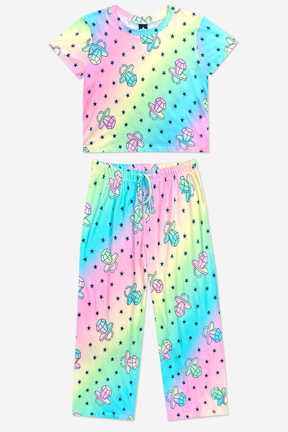 Simply Soft Easy Tee & Karate Pant - Pink Gingham Leopard