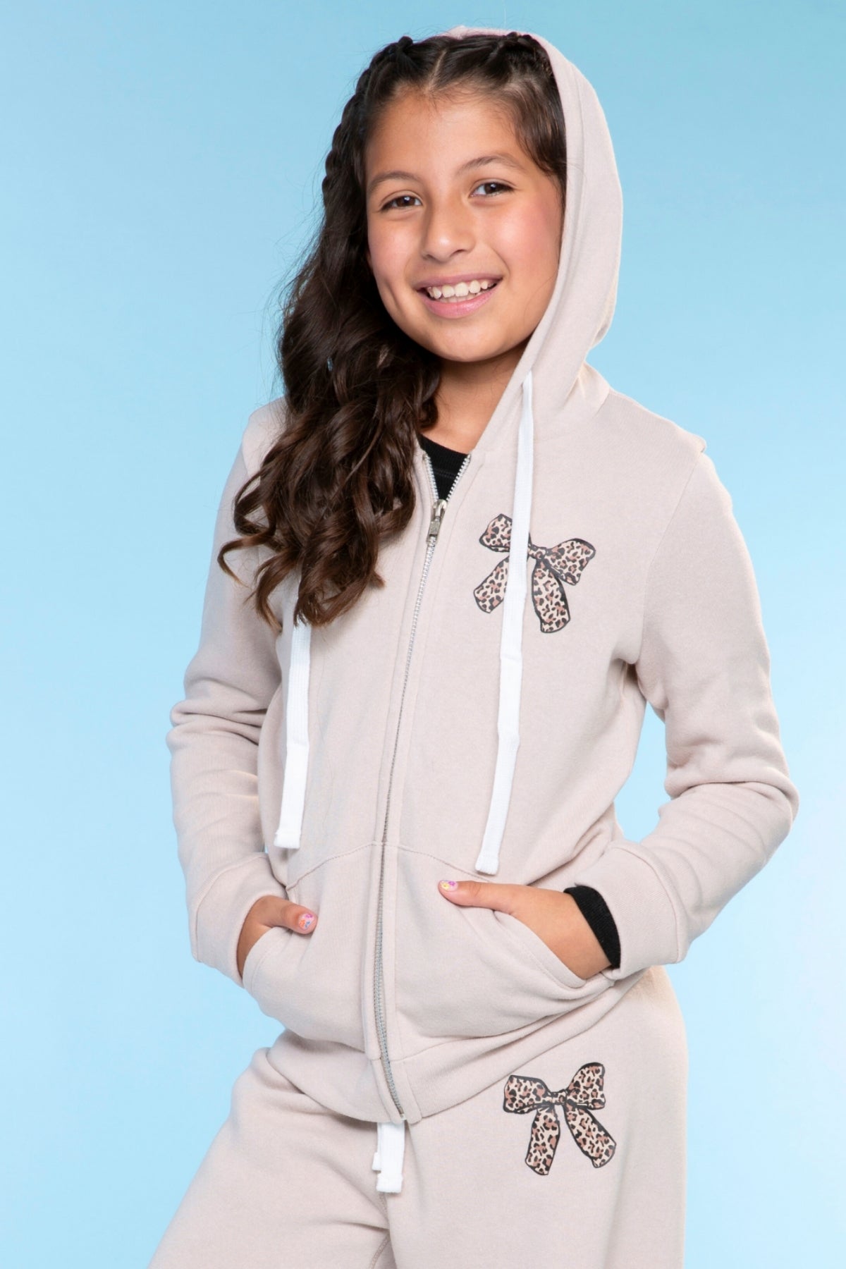 Cotton Soft French Terry Easy Zip Hoodie - Black Dance Tumble Cheer