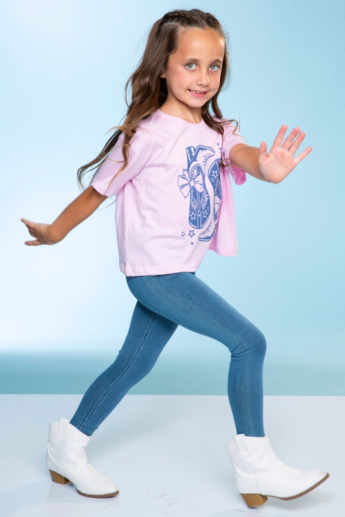 Super Stretch Soft Denim Long Jegging - Light Vintage Denim
