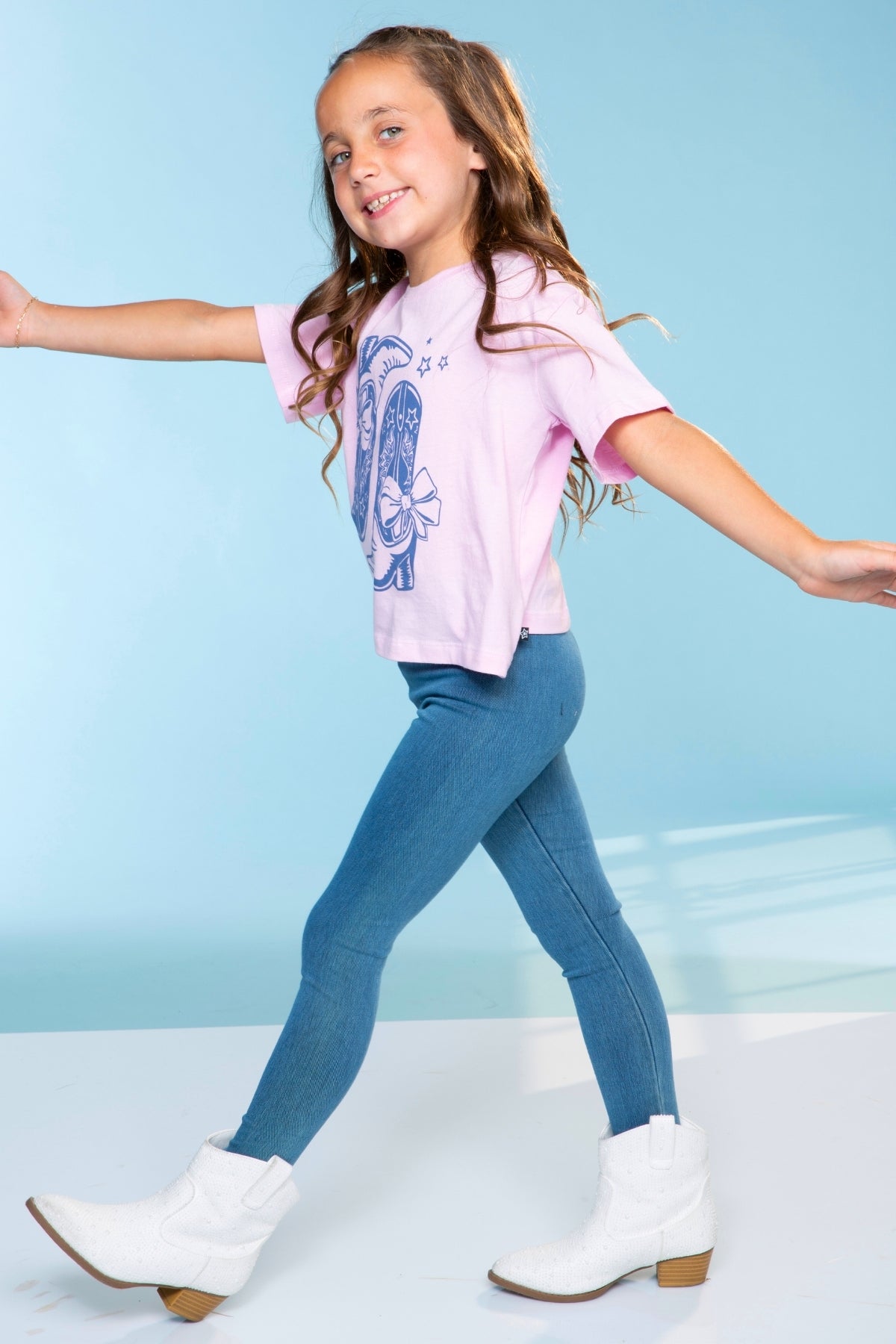 Super Stretch Soft Denim Long Jegging - Light Vintage Denim