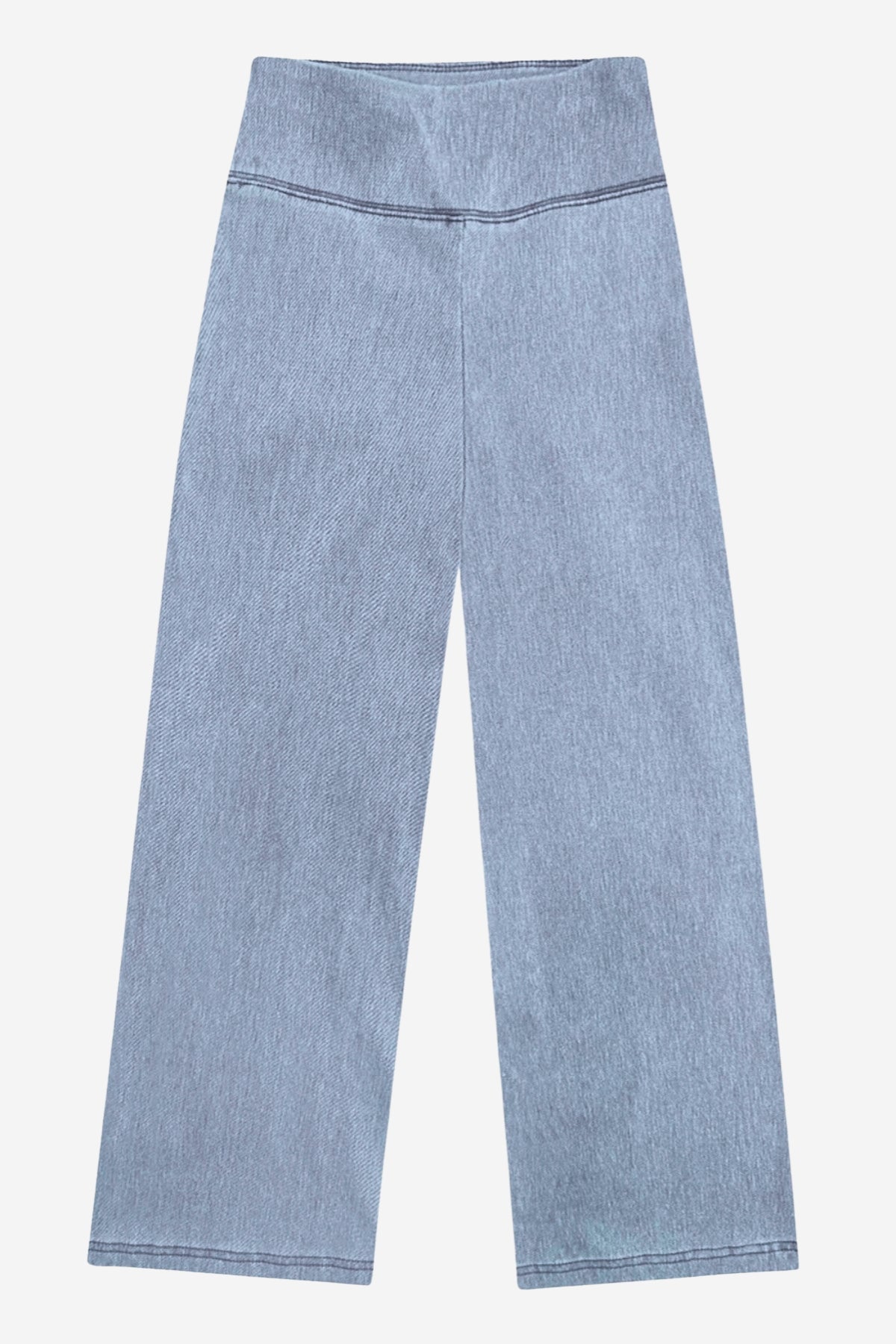 Super Stretch Soft Denim Wide Leg Jegging - Light Vintage Denim - NEW!