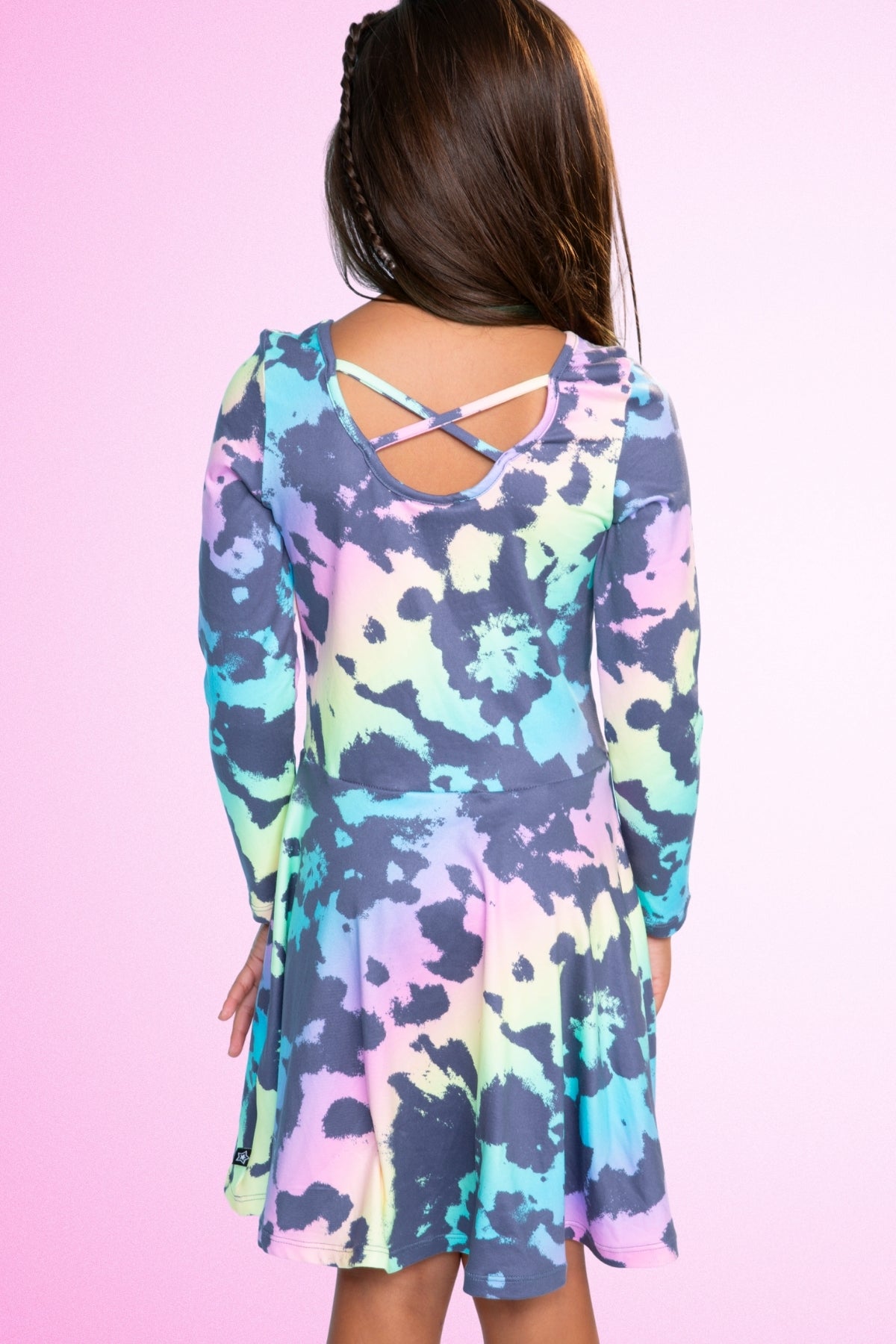 3-Pack Simply Soft L/S Dress - Black Smile | Purple Pink Elements | Rainbow Star