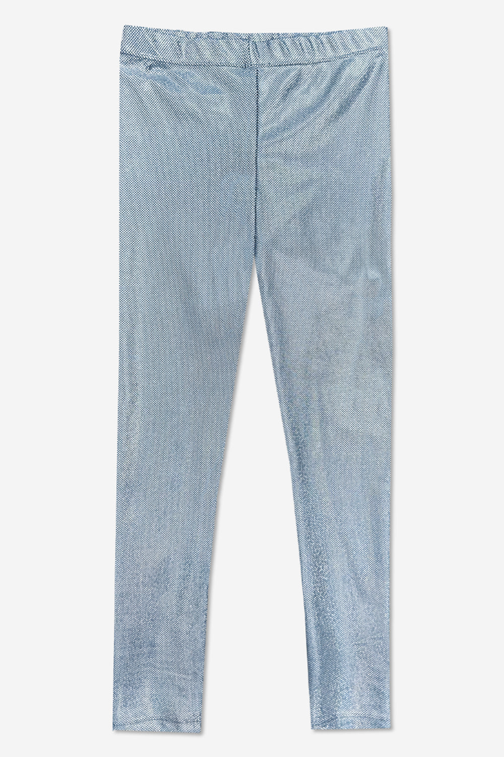 High Shine Long Legging - Silver Glitter