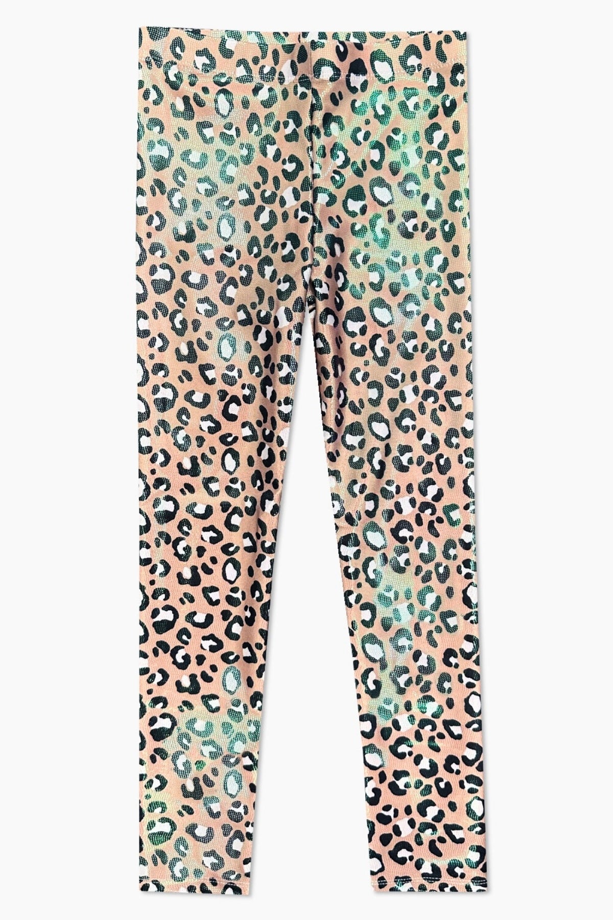 Glitter Foil High Shine Legging - Black Sparkle Rainbow Gummy Bear