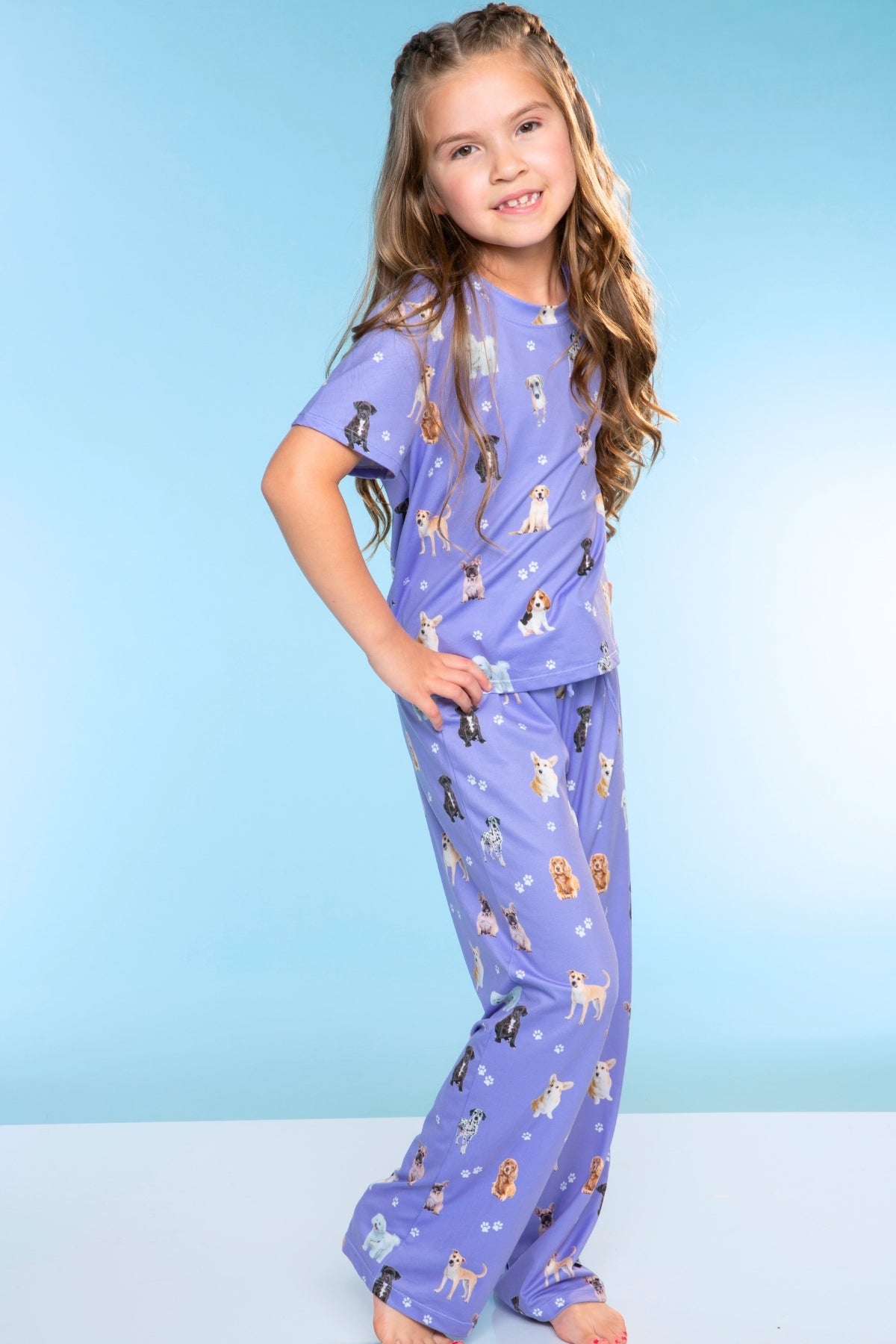 Simply Soft Easy Tee & Karate Pant - Pink Gingham Leopard