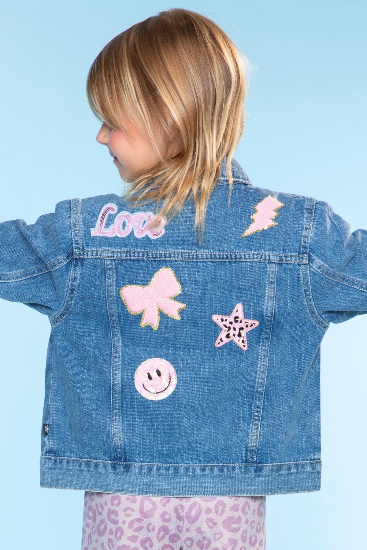 The Perfect Denim Jacket - Denim Sequin Bow