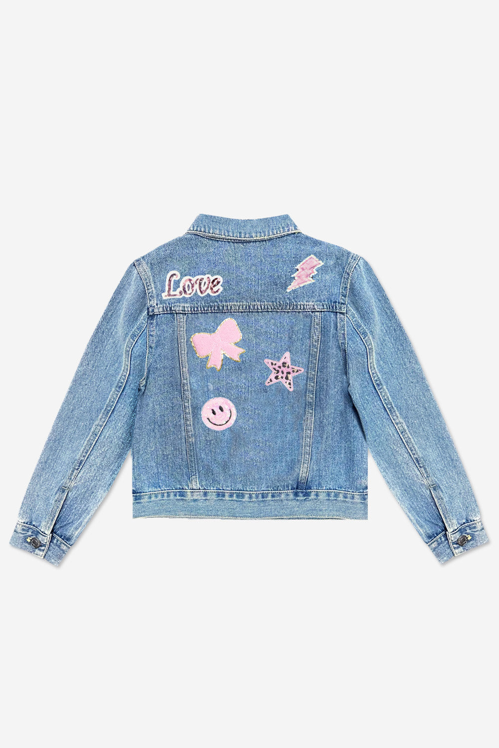 The Perfect Denim Jacket - Denim Sequin Bow
