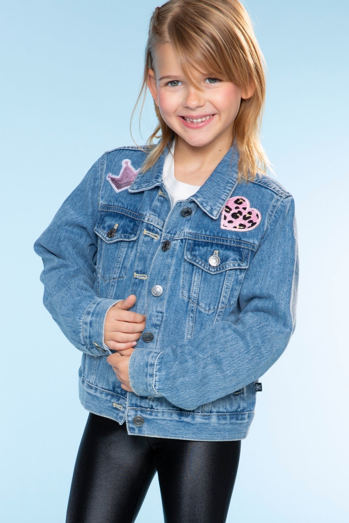 The Perfect Denim Jacket - Denim Sequin Bow