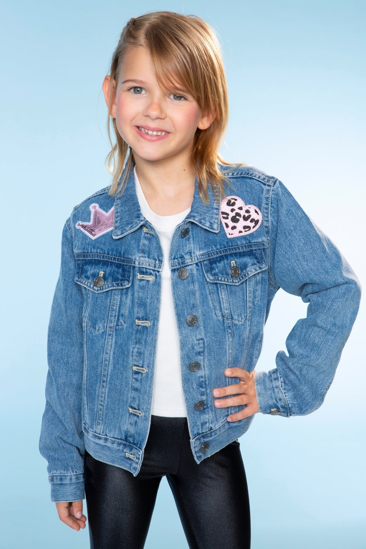 The Perfect Denim Jacket - Denim Sequin Bow