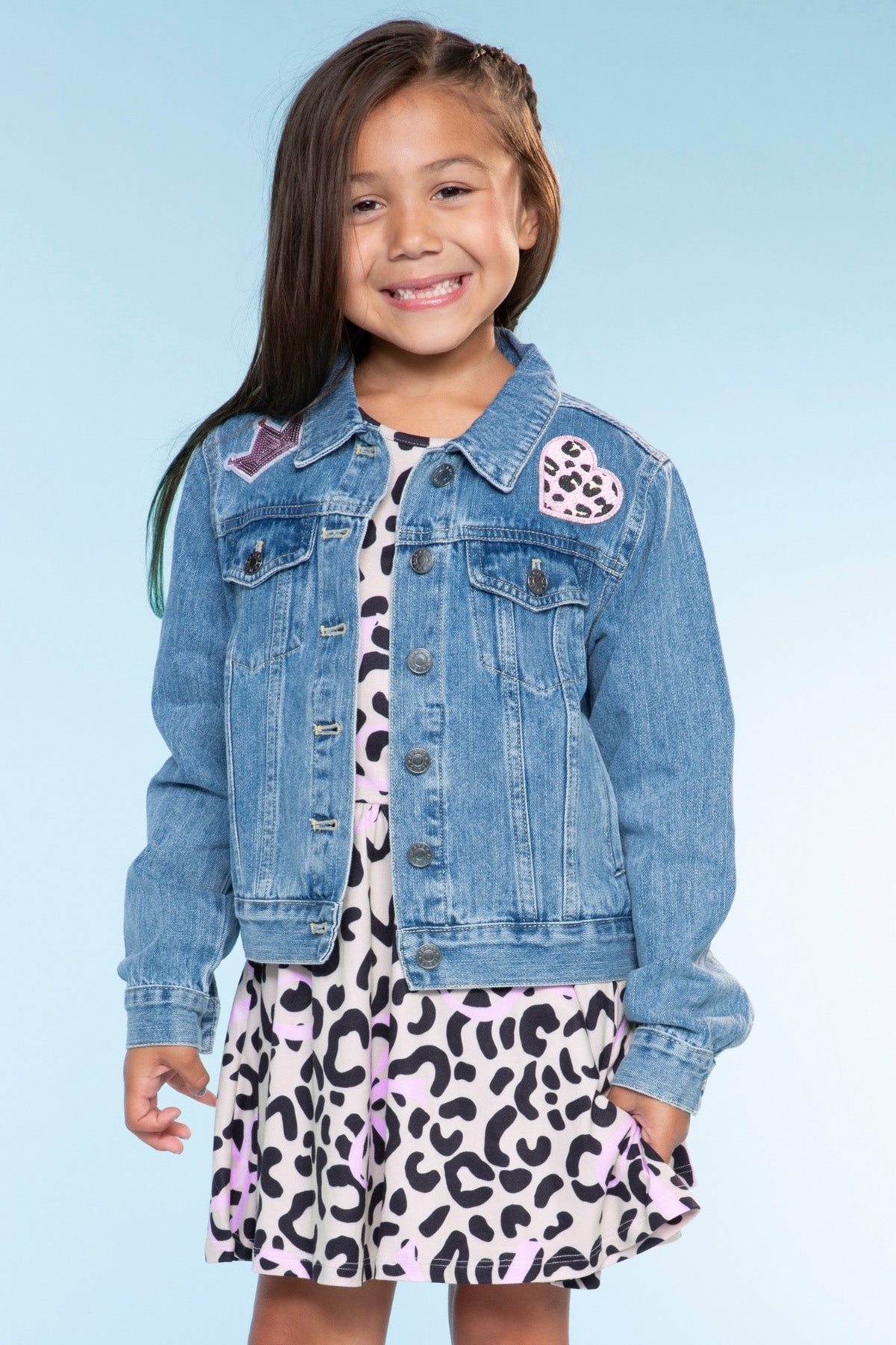 The Perfect Denim Jacket - Denim Sequin Bow
