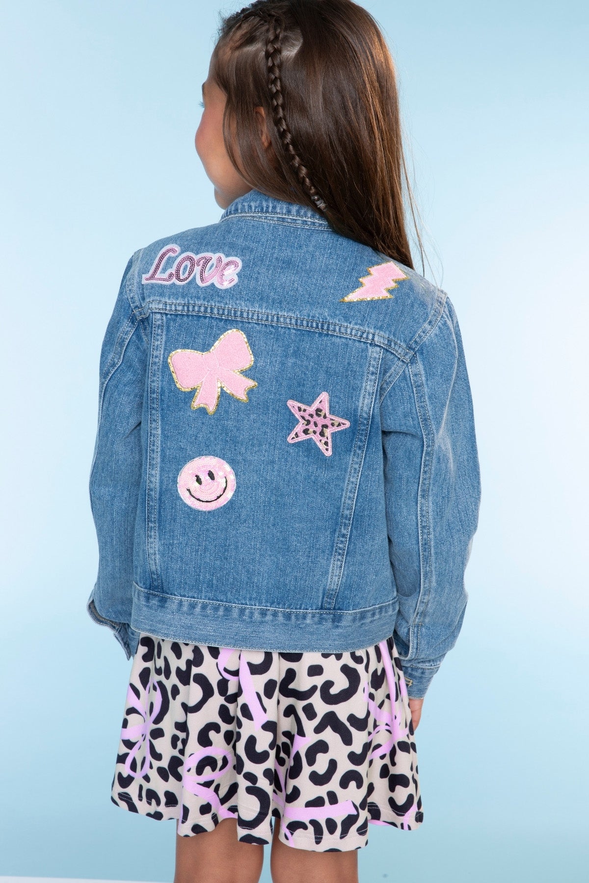 The Perfect Denim Jacket - Denim Sequin Bow