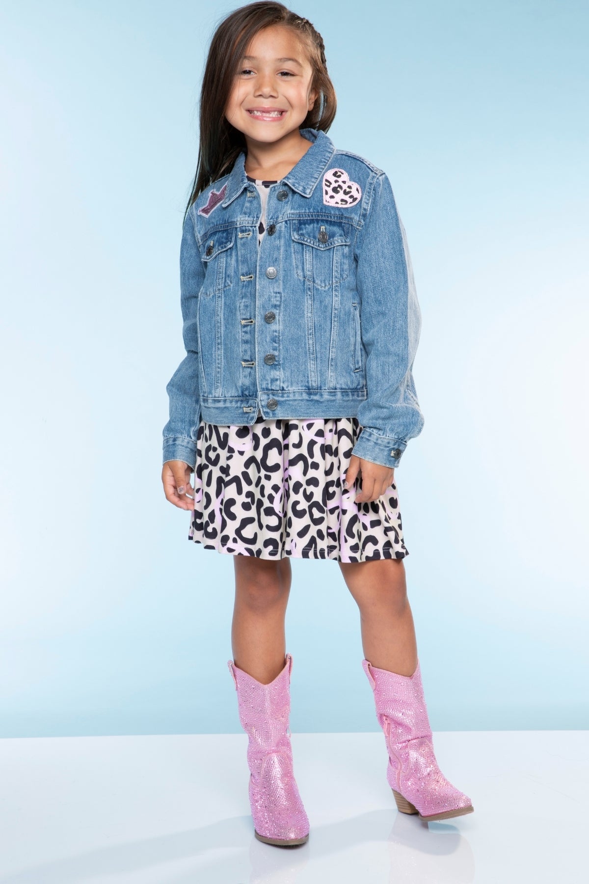 The Perfect Denim Jacket - Denim Sequin Bow