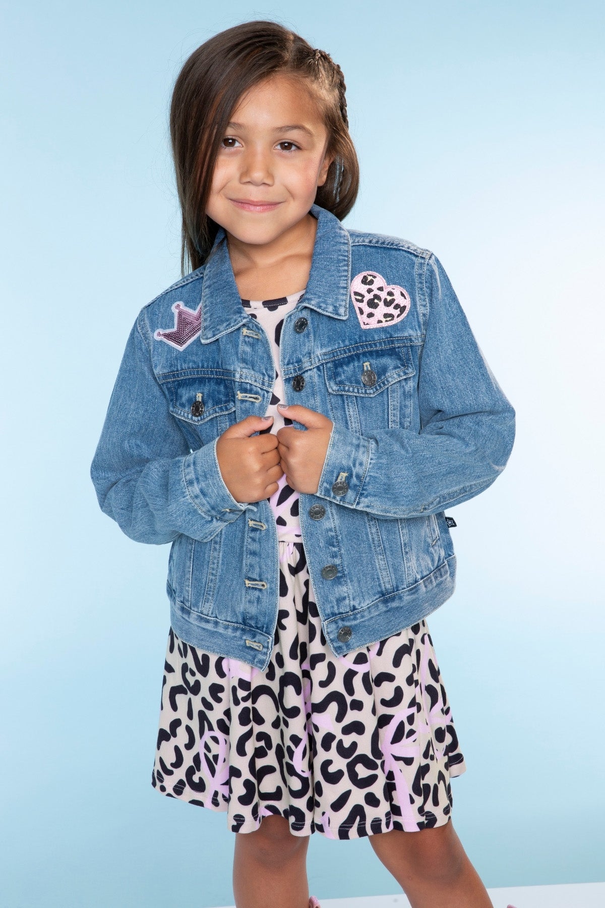 The Perfect Denim Jacket - Denim Sequin Bow