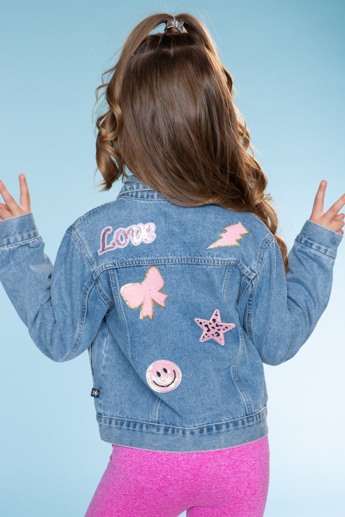 The Perfect Denim Jacket - Denim Sequin Bow