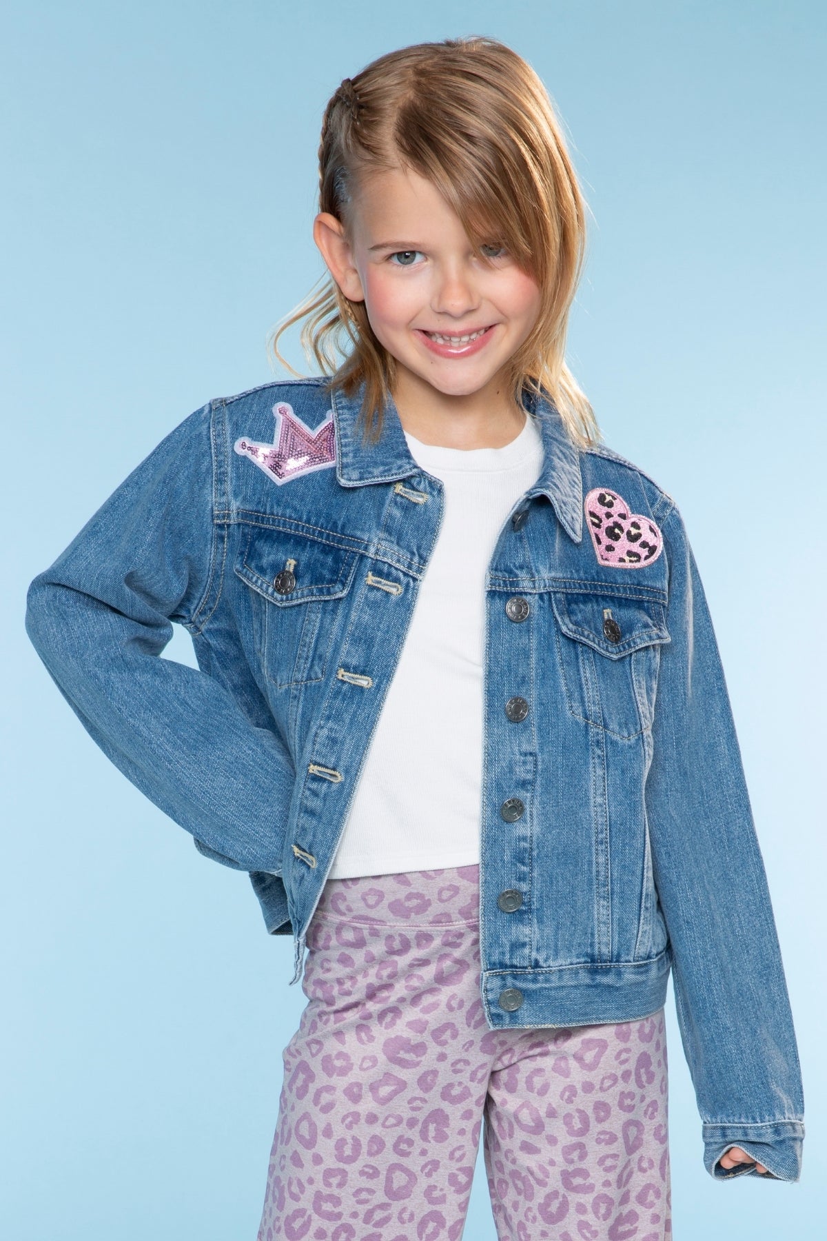 The Perfect Denim Jacket - Denim Sequin Bow