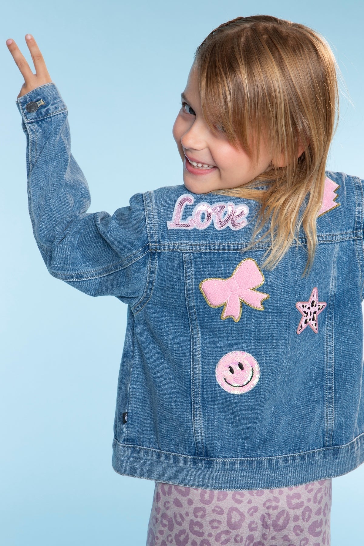 The Perfect Denim Jacket - Denim Sequin Bow
