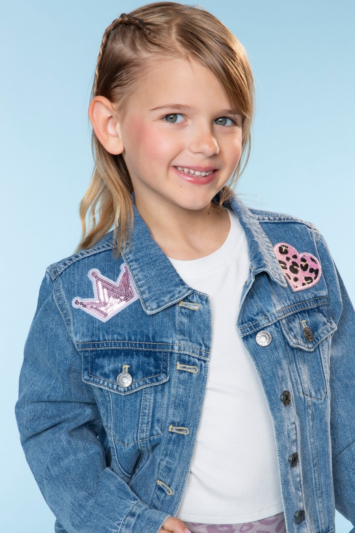 The Perfect Denim Jacket - Denim Sequin Bow