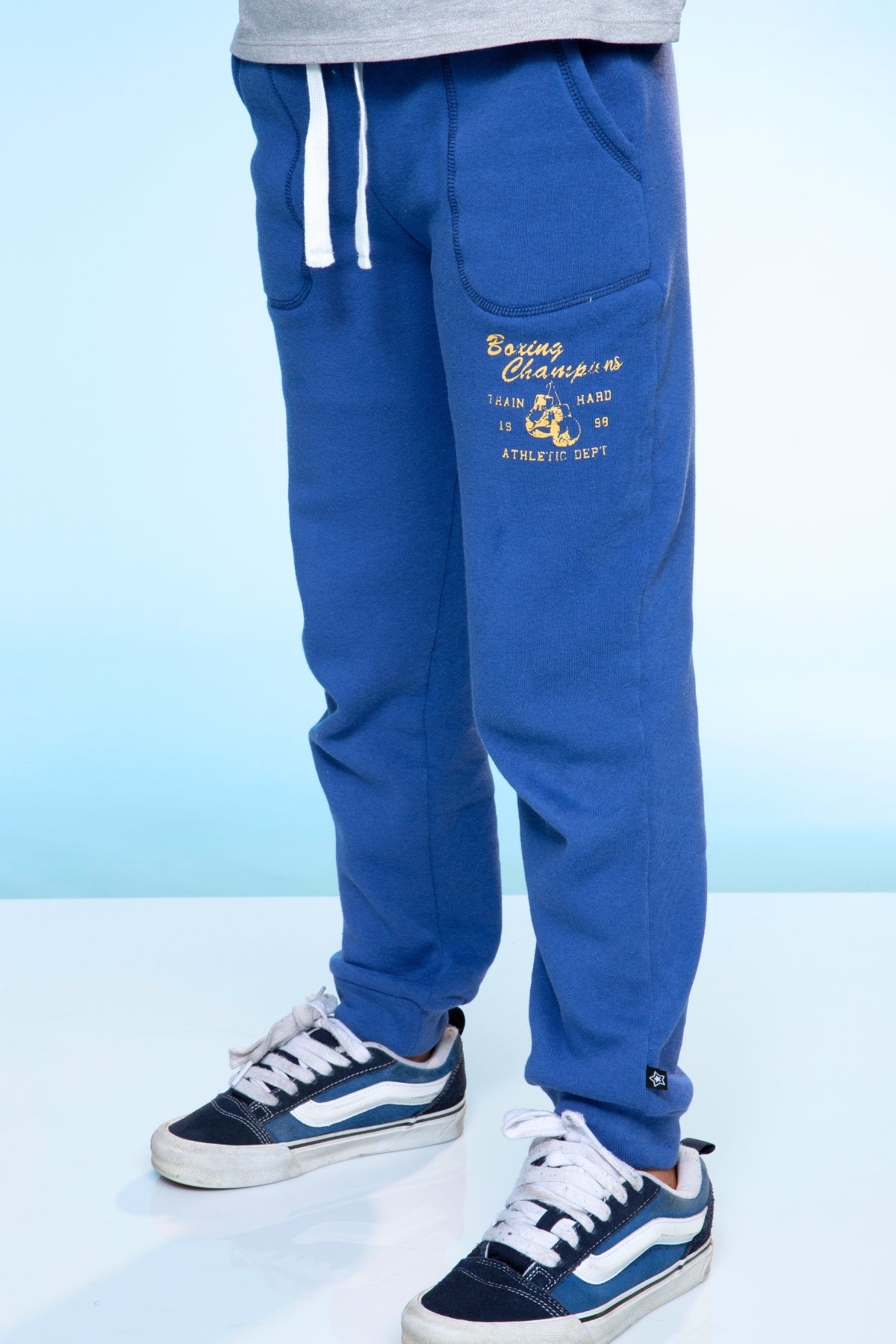 Cotton Soft French Terry Cozy Jogger - Medium Grey Football