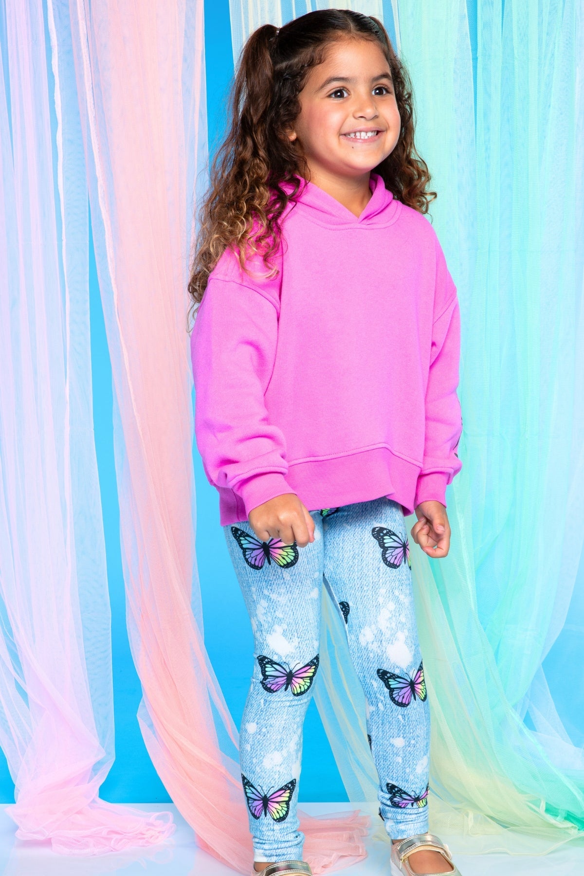 Simply Soft Long Legging - Purple Graffiti Rainbow