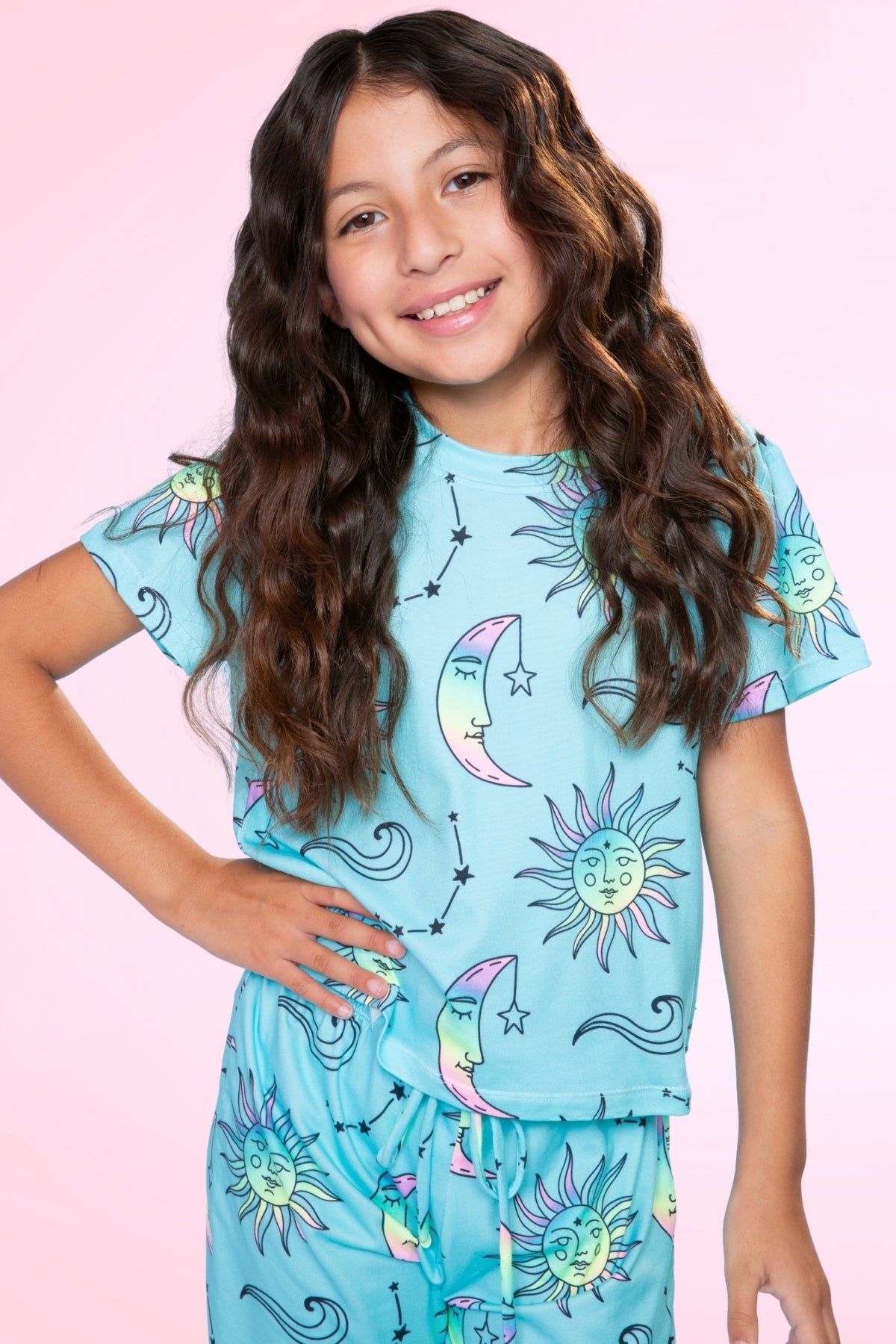 Simply Soft Easy Tee & Karate Pant - Pink Gingham Leopard