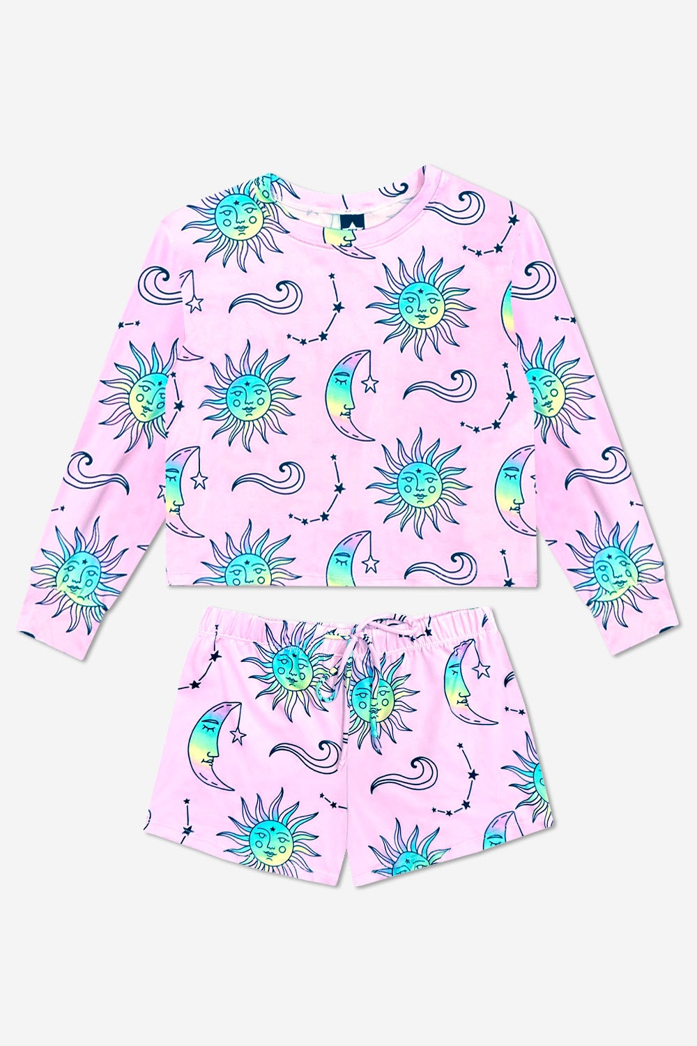 Simply Soft Long Sleeve Easy Tee & Dolphin Short - Ivory Floral Bow - NEW!