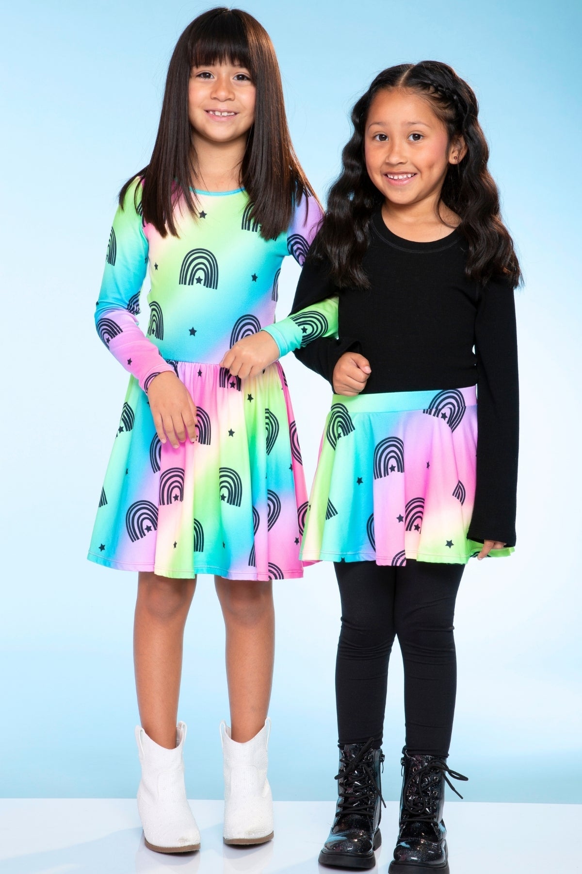 Simply Soft Long Sleeve Be Happy Dress.. - Rainbow Star