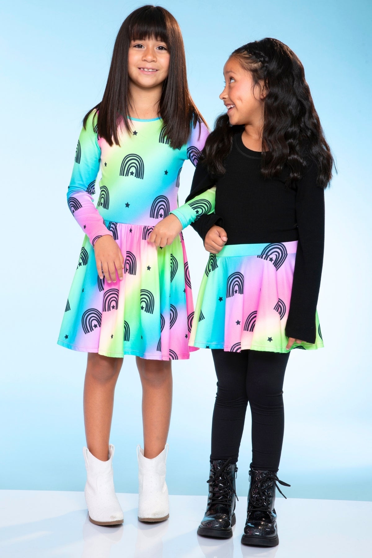 Simply Soft Long Sleeve Be Happy Dress.. - Rainbow Star
