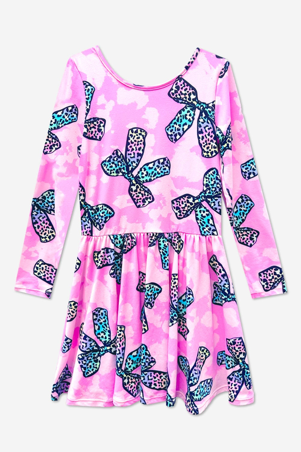 Simply Soft Long Sleeve Be Happy Dress.. - Purple Smile Retro