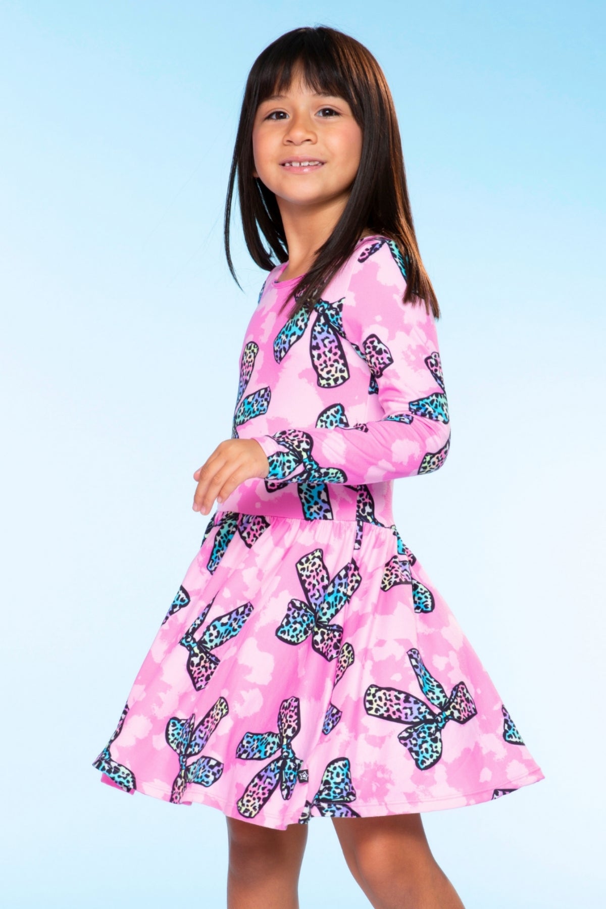 Simply Soft Long Sleeve Be Happy Dress.. - Rainbow Star