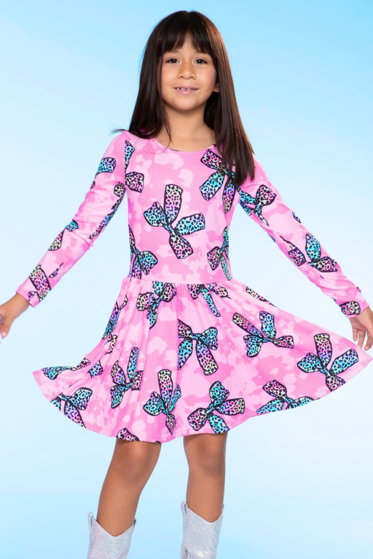 Simply Soft Long Sleeve Be Happy Dress.. - Rainbow Star