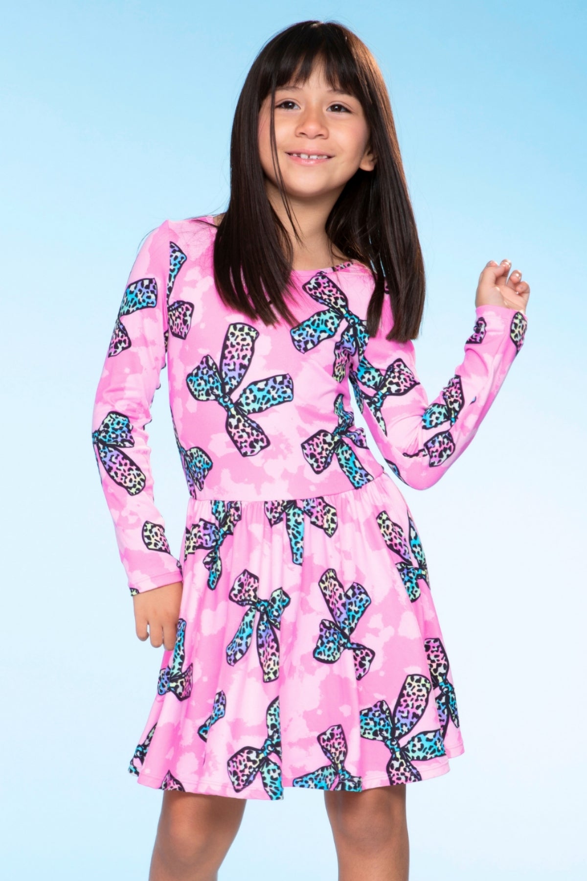 Simply Soft Long Sleeve Be Happy Dress.. - Rainbow Star
