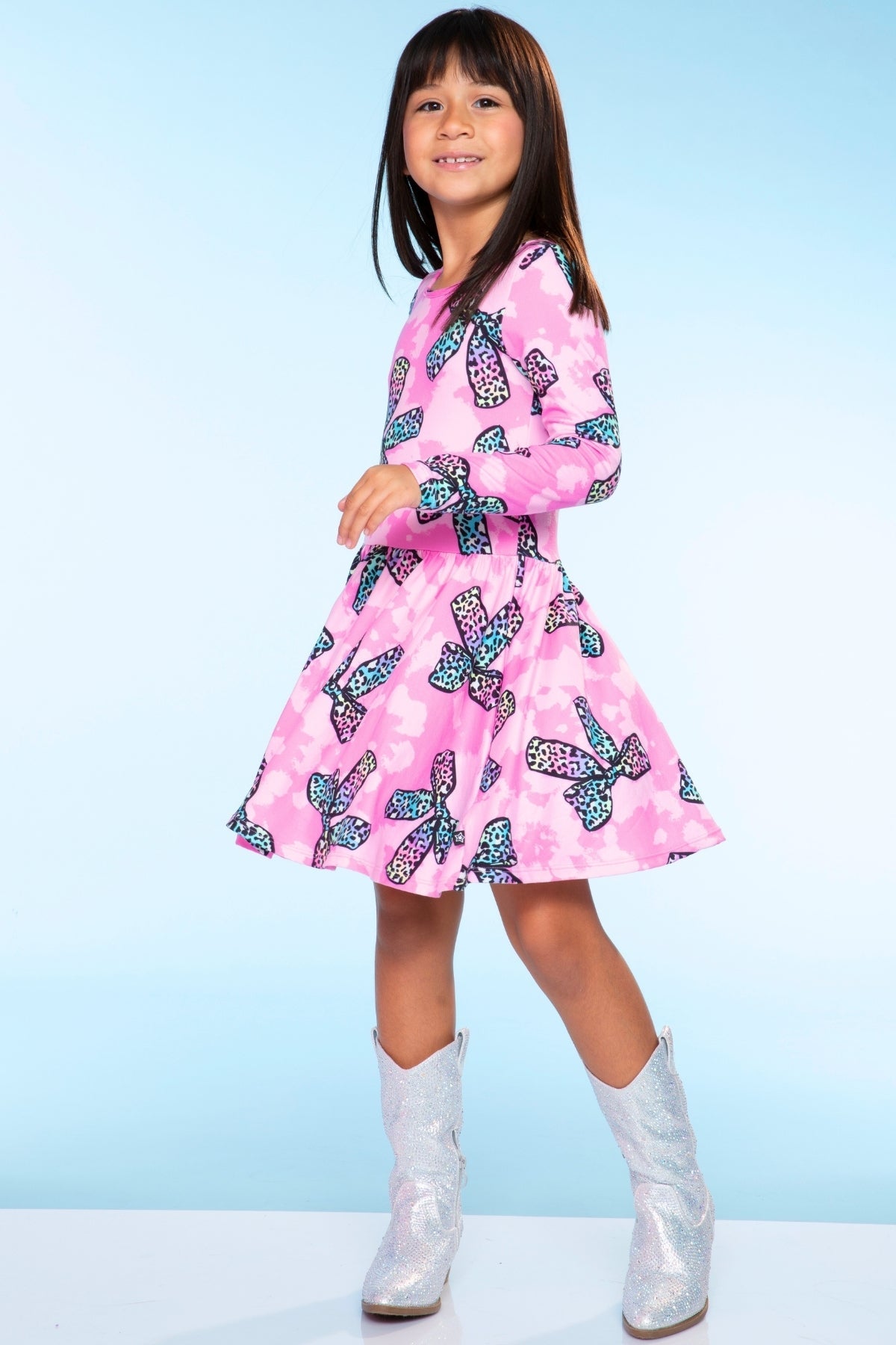 Simply Soft Long Sleeve Be Happy Dress.. - Rainbow Star
