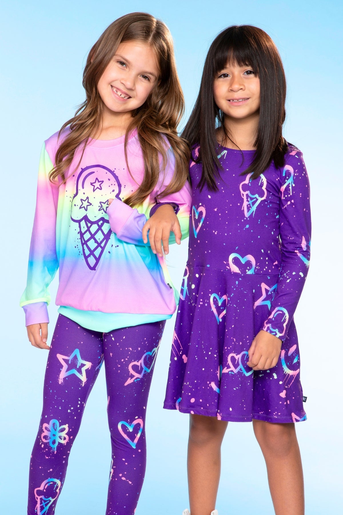 Simply Soft Long Sleeve Crew Top - Lilac Leopard Love