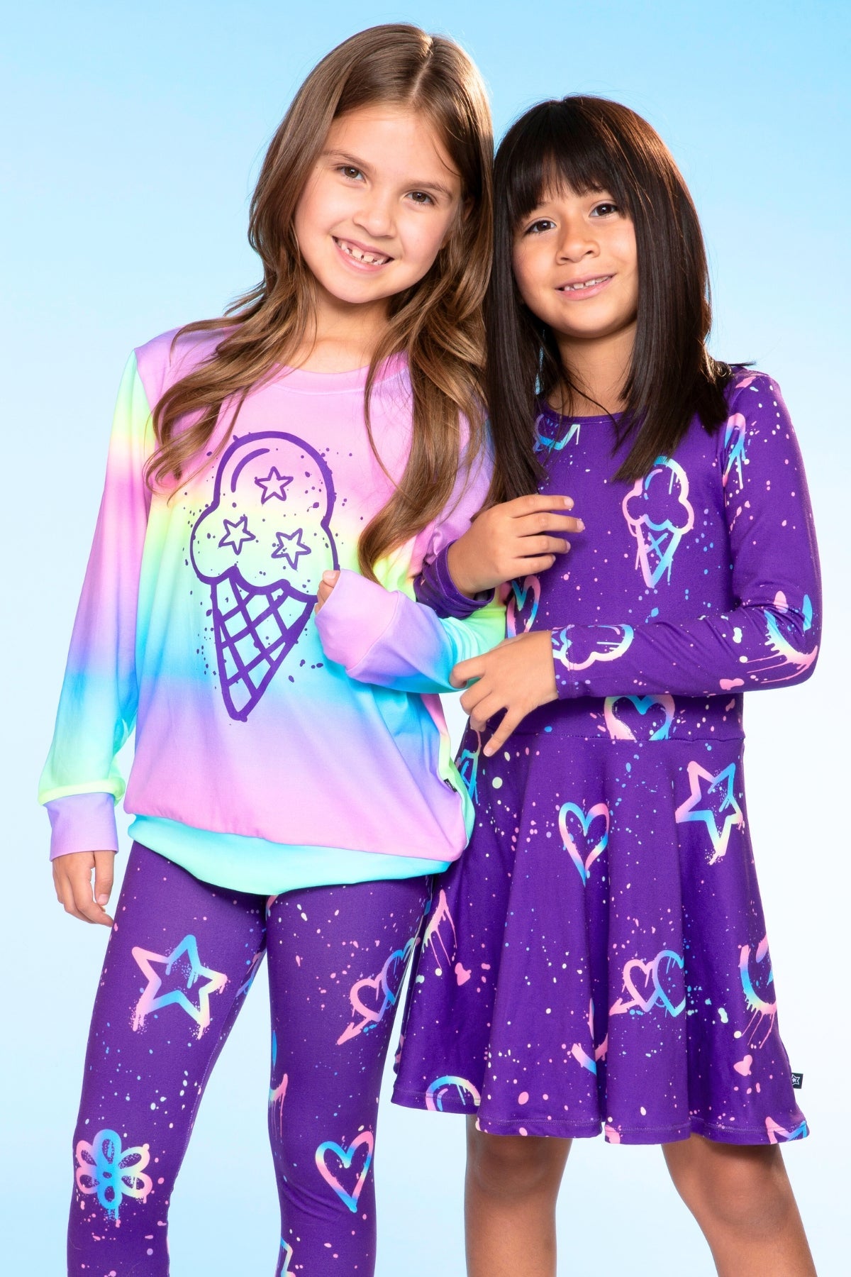 Simply Soft Long Sleeve Crew Top - Lilac Leopard Love