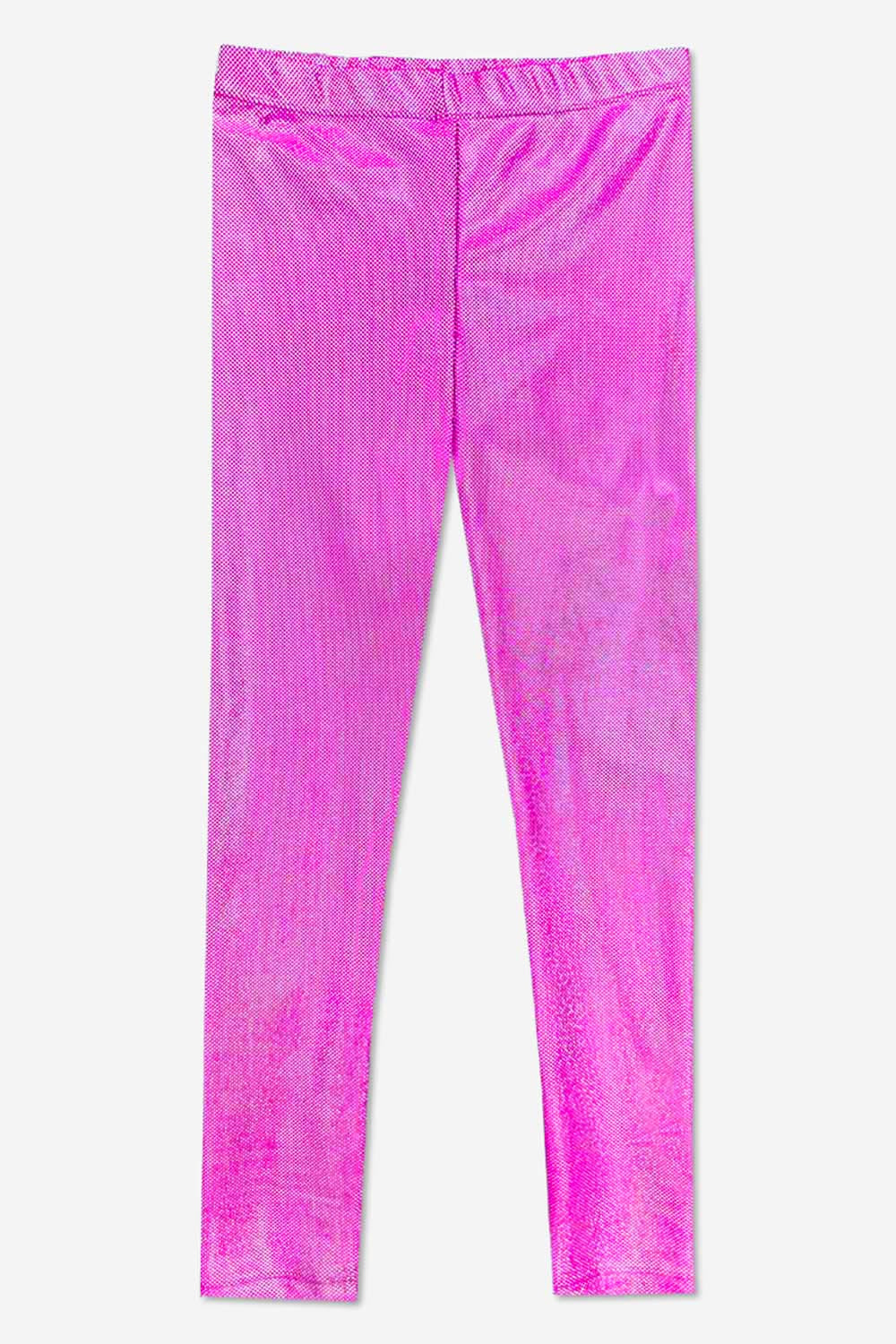Glitter Foil High Shine Legging - Black Sparkle Rainbow Gummy Bear