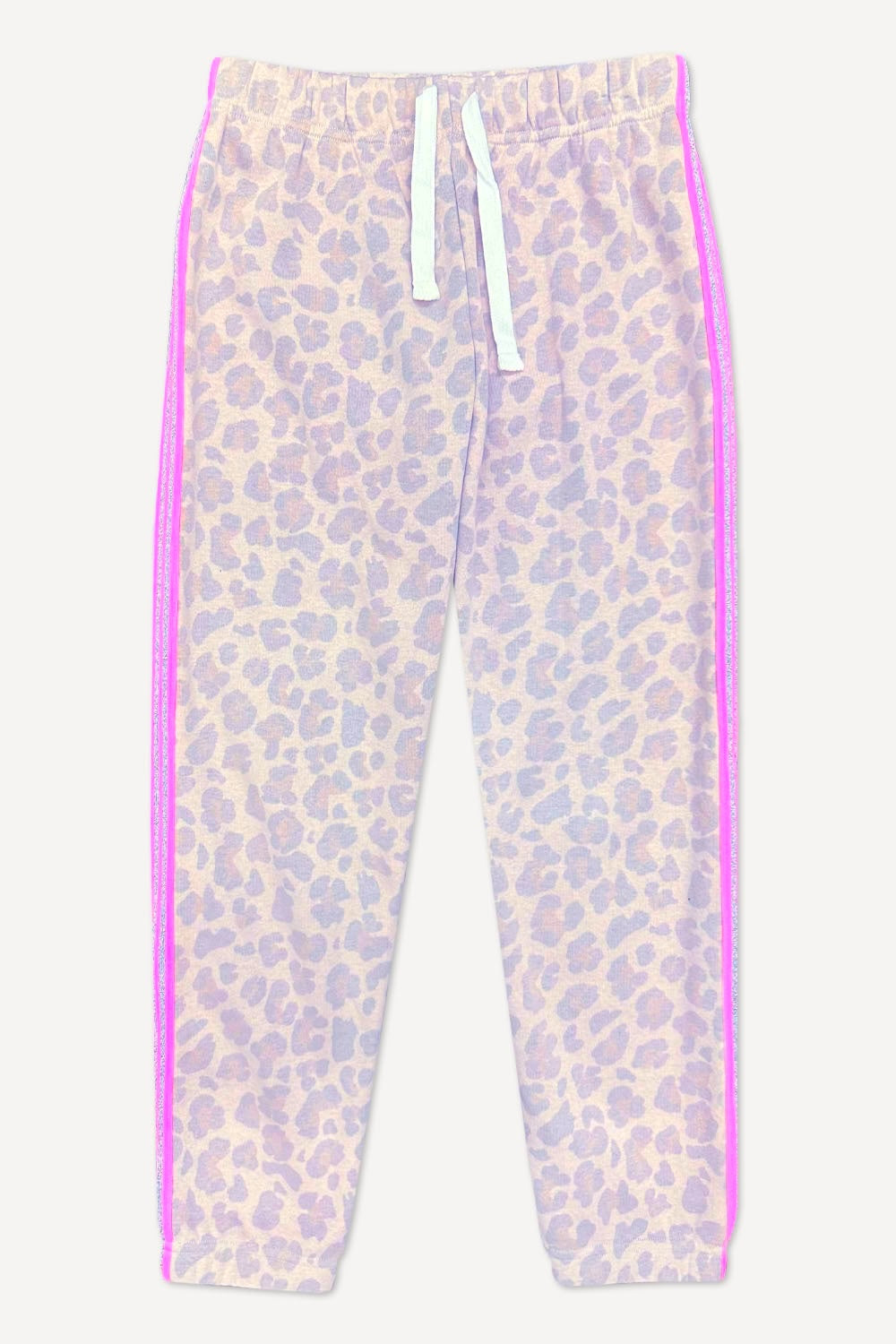 Heavyweight Cotton French Terry Sweatpant - Taupe Leopard Pink